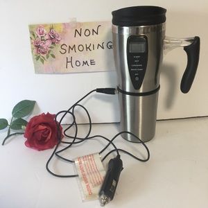 TUMBLER KEEPS DRINKS HOT PLUGS IN CAR DAD GIFT